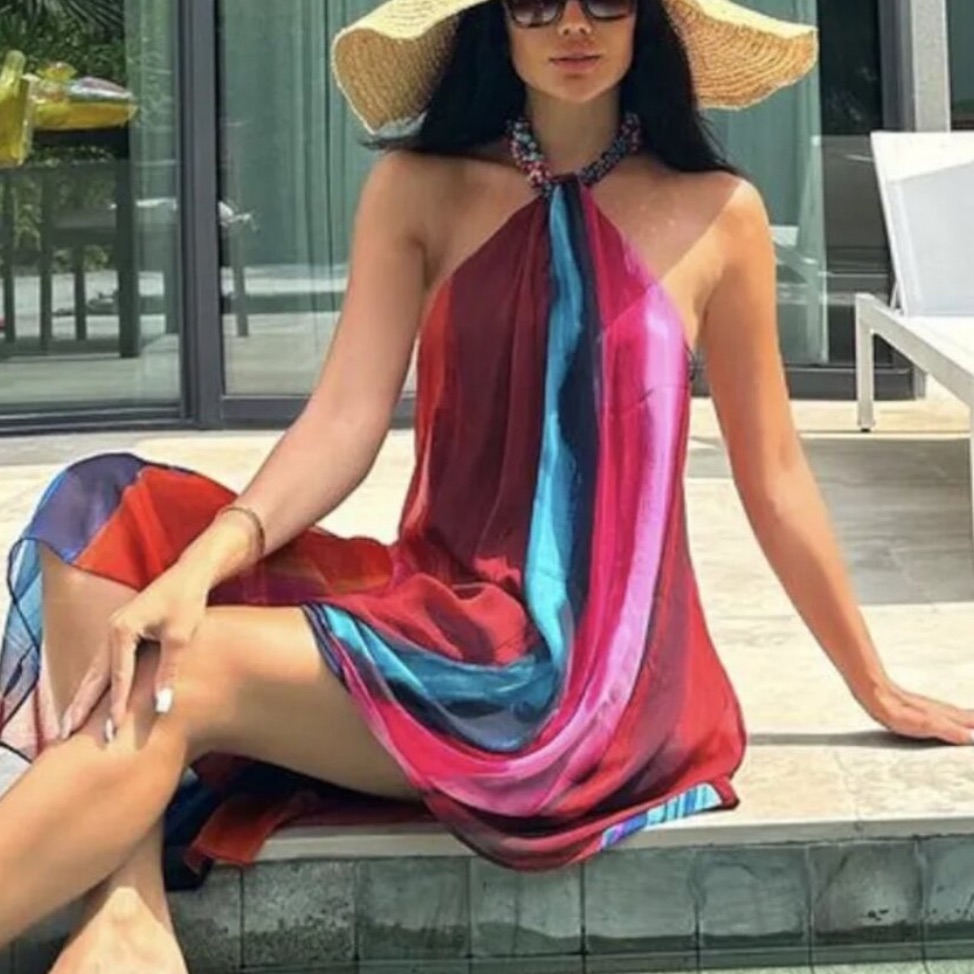 Zara | Dresses | New Zara Beaded Halter Dress | Poshmark